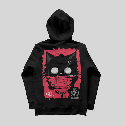 Hoodie - WIR MACHEN WAS WIR WOLLEN - Cat Design